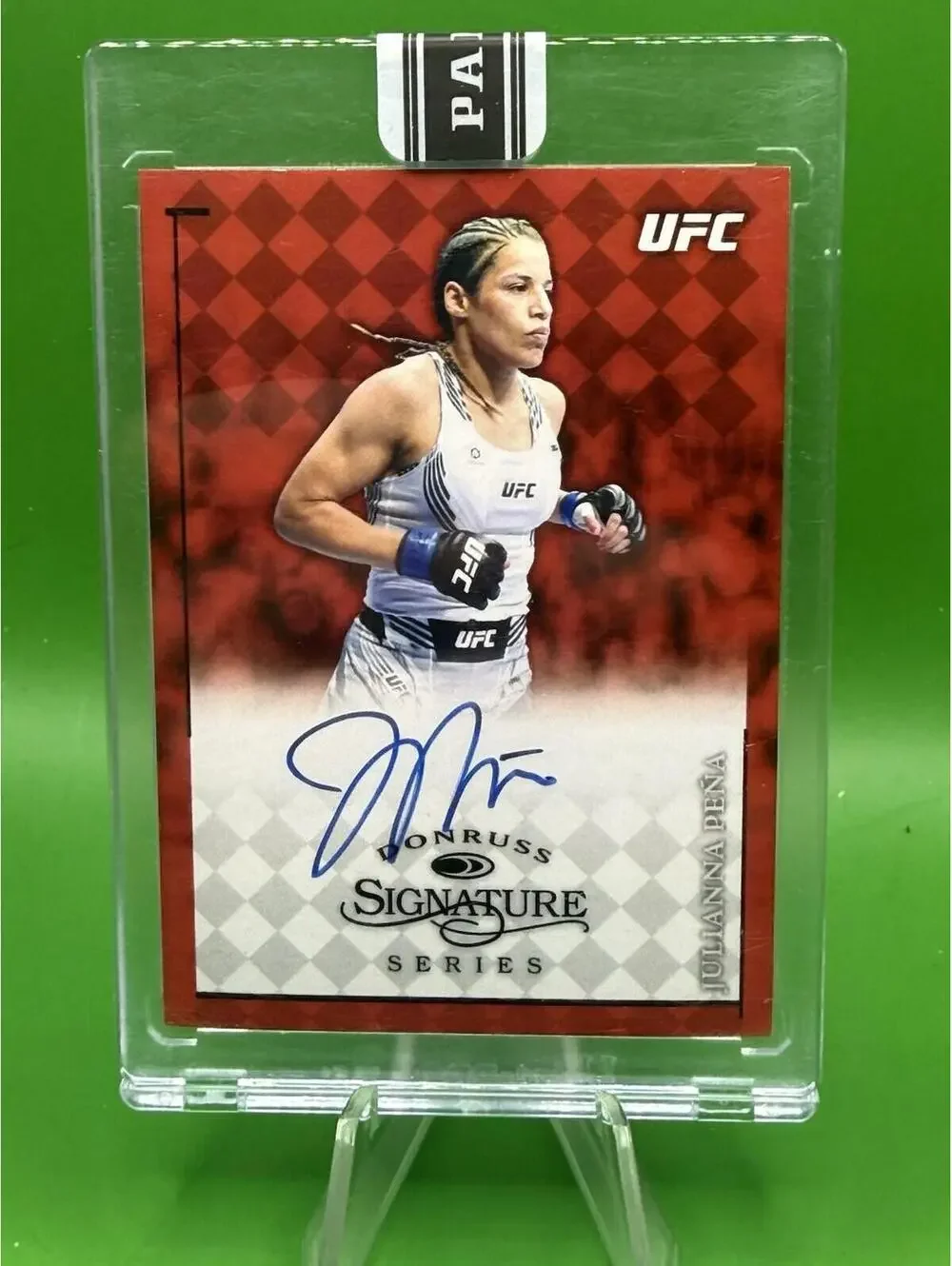 2022 Panini Instant Donruss Signature Series Auto Red‎ 3/25 Julianna Pena Sealed